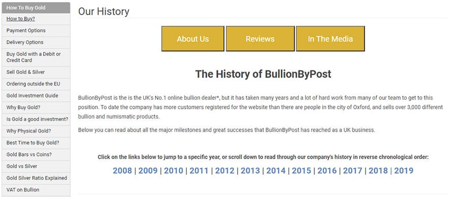 Bullion By Post Review
