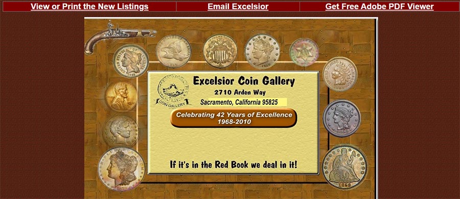 Excelsior Coin Gallery Excelsior Coin Gallery