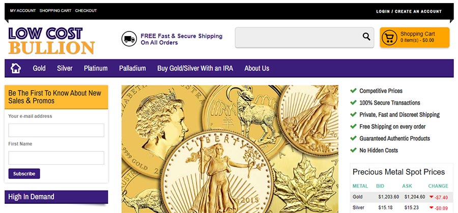 Low Cost Bullion Review