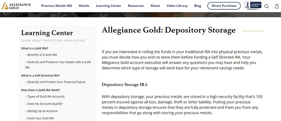 Allegiance Gold Review
