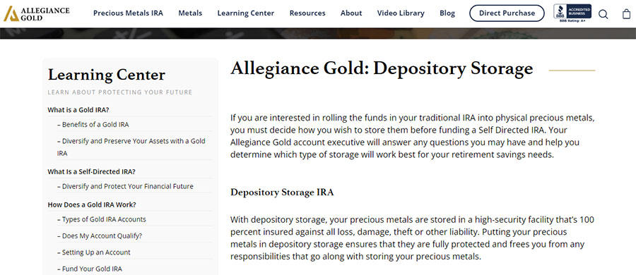Allegiance Gold Review Allegiance Gold Review