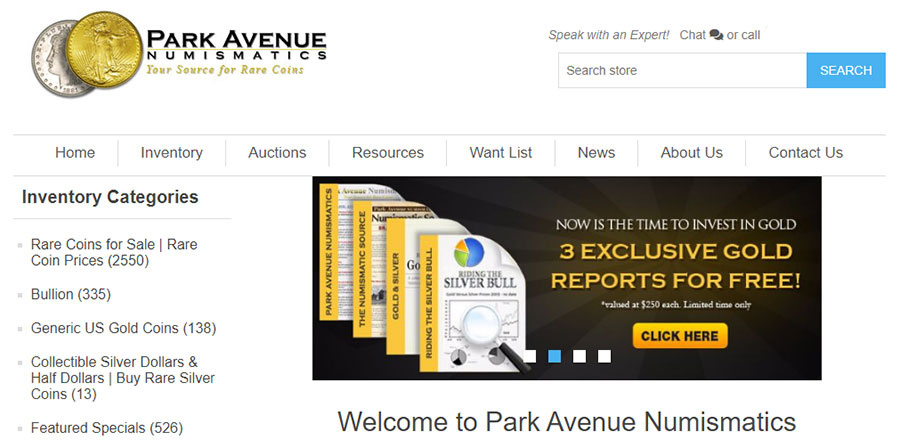 Park Avenue Numismatics Review