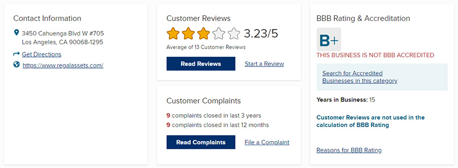 Goldco vs Regal Assets