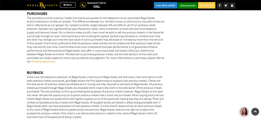 Regal Assets vs Augusta Precious Metals