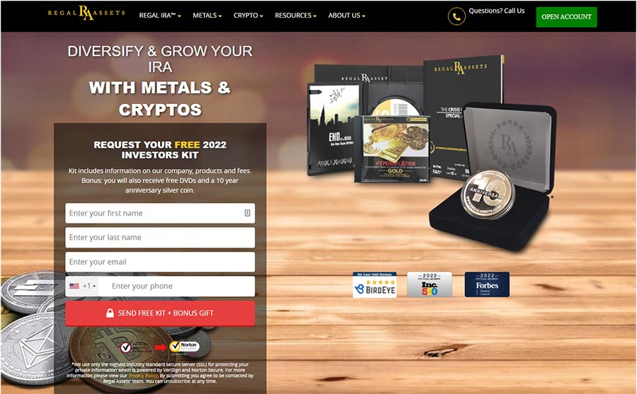 Regal Assets vs Augusta Precious Metals